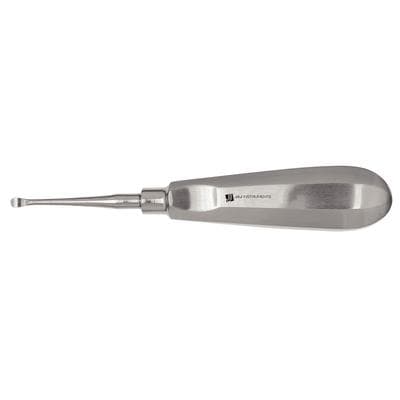 J&J Instruments #2 Molt Curette, Single End, Stainless Steel, Hexagonal Tapered Handle thumbnail 3