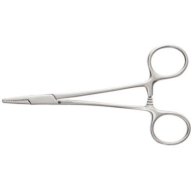 J&J Instruments Baumgartner Needle Holder, 5-1/4", Carbide Serrated Tips, 25-6210 thumbnail 4