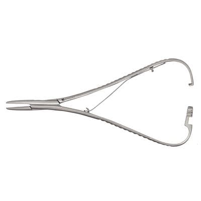 J&J Instruments Mathieu Needle Holder, 5.5", Serrated, Carbide Tip, 25-7650 thumbnail 4
