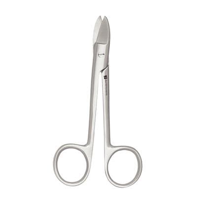 Crown Scissors, 4.5" Straight, Smooth Blades, Stainless Steel, J&J Instruments, 12-010 thumbnail 5