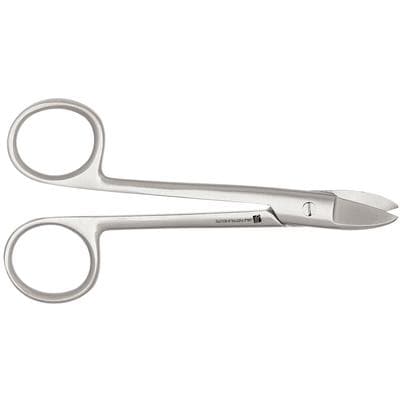 Crown Scissors, 4.5" Straight, Smooth Blades, Stainless Steel, J&J Instruments, 12-010 thumbnail 6