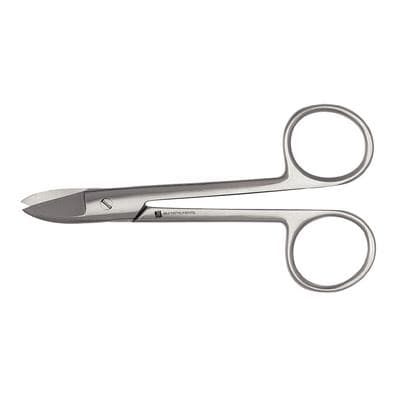 J&J Instruments Crown & Collar Scissors, 4.5" Curved, Stainless Steel, 1 Each, 12-020 thumbnail 12