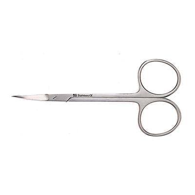 J&J Instruments Iris Scissors, 4.5" Curved, Stainless Steel, 22-1510 thumbnail 8