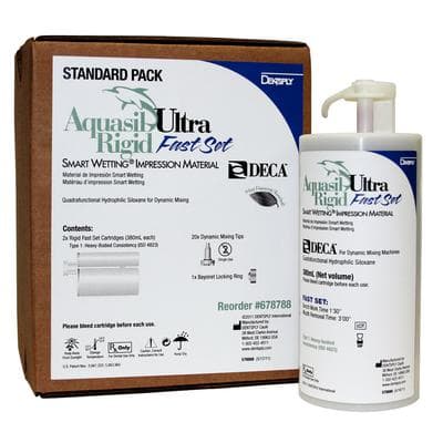 Aquasil Ultra+ DECA Smart Wetting Impression Material, Rigid, Fast Set, Light Green, 380 ml Cartridges, 2/Pk thumbnail 6
