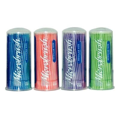 Microbrush Tube Series Disposable Applicators, Regular (2 mm), Assorted Colors, 400/Pk (4 Tubes of 100), MRA400 thumbnail 19