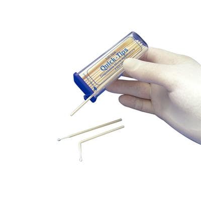 Quick-Tips Micro-Applicator Tips, White, Regular Fiber, 100/Pk, 605220 thumbnail 13