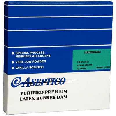 Handi-Dam Pre-Framed Latex Rubber Dam, Blue, Powder-Free, Medium, 20/Pk, I-70BM thumbnail 13