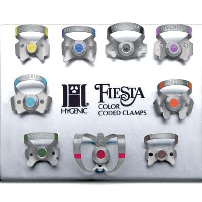 Hygenic Fiesta Color-Coded Winged Rubber Dam Clamp Kit, 9 Clamps (2, 2A, 4, 7, 8A, 9, 12A, 13A, 14A) with Organizer, H09966 thumbnail 20