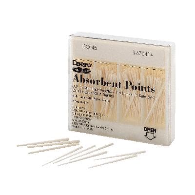 Dentsply Maillefer Absorbent Paper Points, #15, 0.02 Taper, White, Hand-Rolled, Non-Sterile, 200/Box, 670408 thumbnail 5