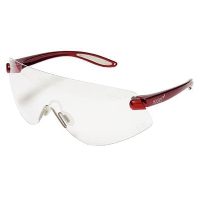 Hager Outback Protective Eyewear, Clear Lens, Red Frame, One Size Fits All, 100701 thumbnail 10