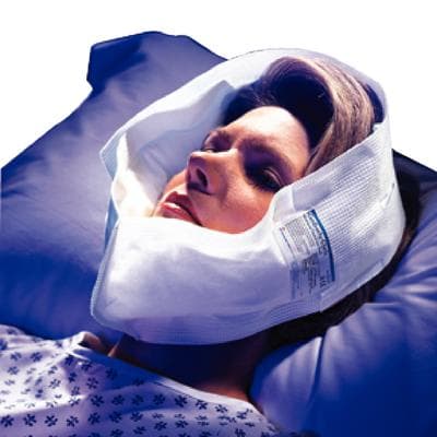 Halyard 5" x 12" Bi-Lateral Facial Ice Packs, Single Use, Latex-Free, 12 per Box, Case of 2 Boxes (24 Packs) with 2 Straps thumbnail 2