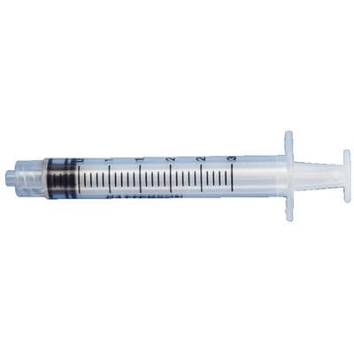 Patterson® Endodontic Luer Lock-Type Syringes, 3 cc, Disposable, Polypropylene, 100/Pkg thumbnail 2
