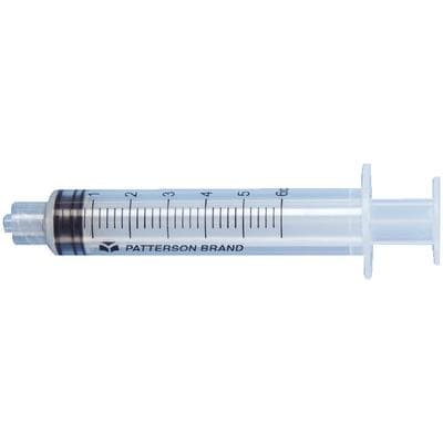 Patterson® Endodontic Luer Lock-Type Syringes, 6 cc, Disposable, Polypropylene, 100/Pkg thumbnail 2