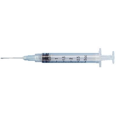 Patterson® Endodontic Syringe with Irrigation Needle, 3 cc Luer Syringe, Closed End Side-Port Needle, 23 Gauge, 100/Pkg thumbnail 2