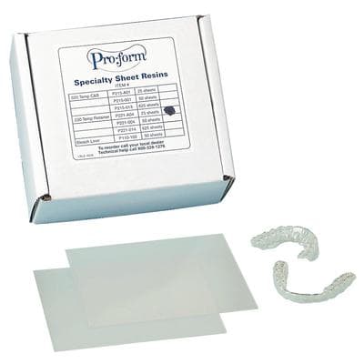 Pro-Form Splint Material, Clear, 5" x 5" (127 x 127 mm), 0.030" (0.75 mm), 50 Sheets/Pkg, 9614810 thumbnail 13