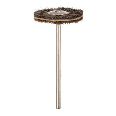 Hatho Mini Brush with Polishing Disc, Grey Goat Hair with Chamois, 12/Pkg thumbnail 5