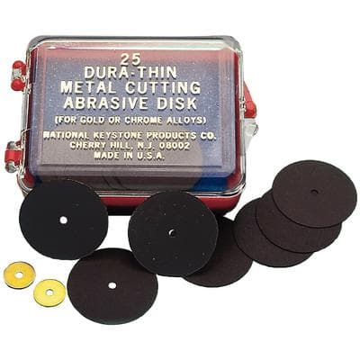 Keystone Dura-Thin Aluminum Oxide Separating Disc, 7/8" x .010" (22.2 x 0.25mm), Brown, 25/Box, 1300460 thumbnail 6