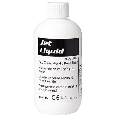 Jet Tooth Shade™ Self-Curing Liquid Acrylic Resin, 8 oz Bottle - Jet Tooth Shade™ Self-Curing Liquid Acrylic Resin - 8 oz Bottle - Image 1
