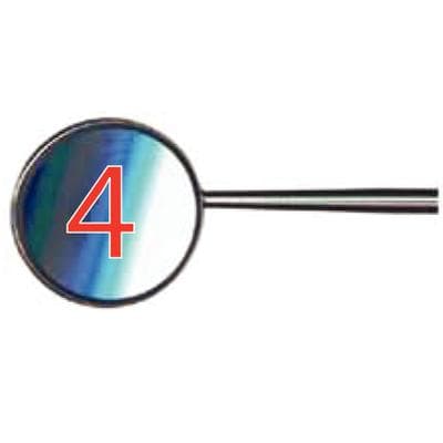 PDT #4 Front Surface Rhodium Coated Cone Socket Mouth Mirror, Stainless Steel, 7/8" thumbnail 7