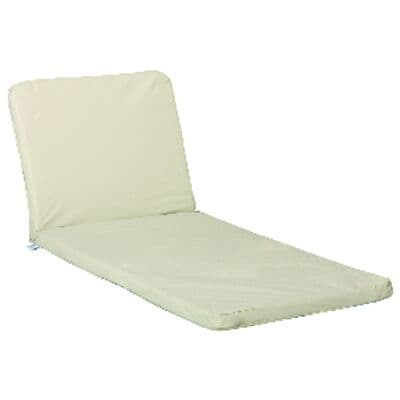 Crescent Premium Memory Bodyrest Full Chair Pad, Beige, 56"L x 20"W x 1.5"T, DP75 thumbnail 2