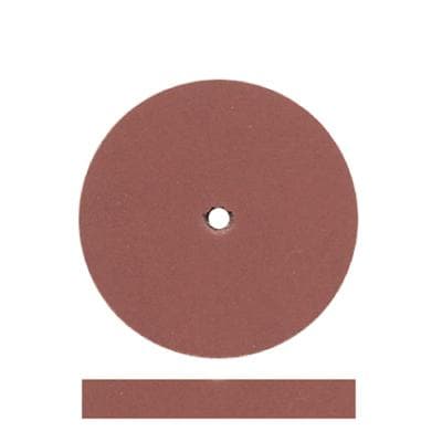 Dedeco Fine Polyurethane Polisher Square-Edge Rubber Wheel, Brown, 7/8" x 1/8", 100/Box thumbnail 2