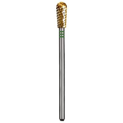 Dedeco Euro Goldies Carbide Bur, Coarse Straight Blade Crosscut, HP, Titanium Nitride Coated, 4.0 mm Diameter, G077GSQ/040 thumbnail 6