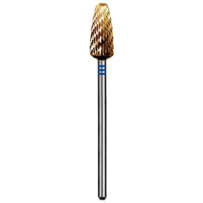 Dedeco Euro Goldies Carbide Bur, Fine Straight Blade Cross Cut (FST), G251FST/060, 6.0 mm, HP (3/32" Shank), Blue Ring, Single Bur thumbnail 6