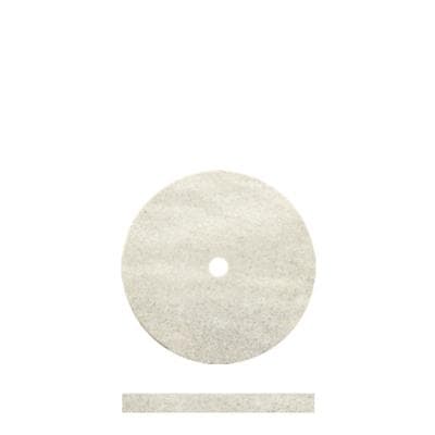 Dedeco White Flexies Classic Rubber Polishing Wheel, Square-Edge, 5/8" x 1/16", Ultra-Fine, 100/Box thumbnail 4