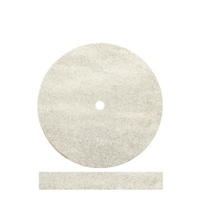 Dedeco White Flexies Classic Rubber Polishing Wheels, Ultra-Fine, Square Edge, 7/8" x 1/8", 100/Box thumbnail 8