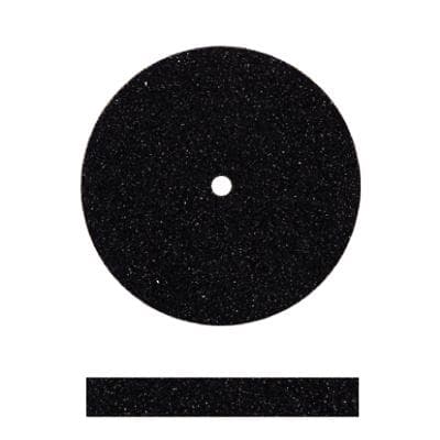 Dedeco Universal Silicone Polisher Wheel, Medium, Black, Square-Edge, 7/8" x 1/8", 100/Box thumbnail 2