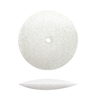 Dedeco Universal Silicone Polisher, Knife-Edge Rubber Wheel, White, Coarse, 7/8", 100/Box thumbnail 2