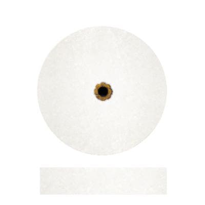 Dedeco Koolies #4 White Grinding Wheel, Fine Aluminum Oxide, 7/8" x 3/16", 50/Box thumbnail 3