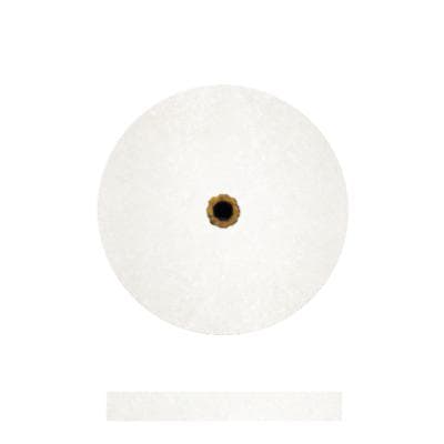 Dedeco Koolies White No. 9 Grinding Wheel, Fine Aluminum Oxide, 3/4" x 3/32", 50/Box thumbnail 3