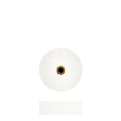Dedeco Koolies White #13 Grinding Wheel, Fine Aluminum Oxide, 1/2" x 3/16", 50/Box thumbnail 3