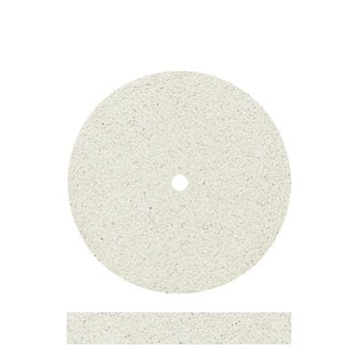 Dedeco Jeweler's Polyurethane White Flexies Polishing Wheel, Square Edge, 7/8" x 1/8", Ultra Fine, 12/Pkg thumbnail 2