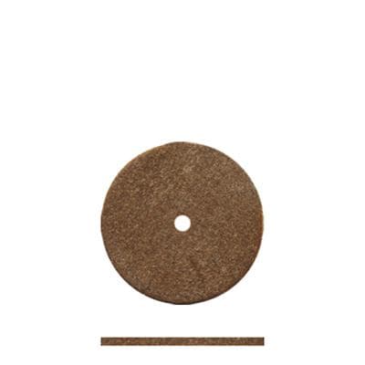 Dedeco Classic Rubber Polishers Interproximal Wheel, Brown, Square Edge, 5/8" x 0.032" (15 x 0.8mm), 100/Box thumbnail 2