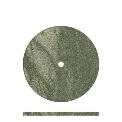 Dedeco Classic Rubber Polishers – Green Interproximal Wheel, Square Edge, 7/8" x 0.042", Coarse Grit, 100/Box thumbnail 4