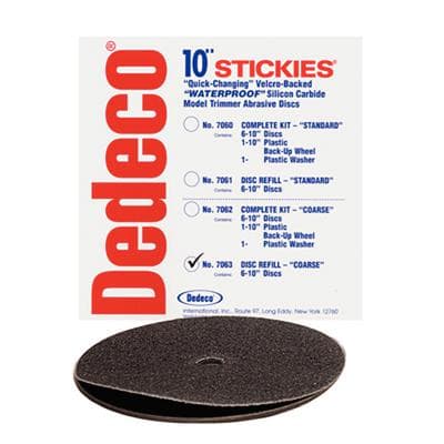 Stickies Model Trimmer Discs, Coarse, 36 Grit, 10", Velcro-Backed, 6/Box thumbnail 9