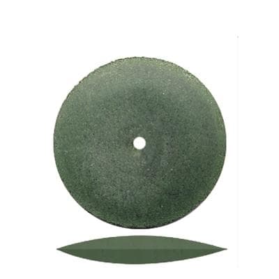Dedeco Classic Knife-Edge Rubber Wheel, 7/8", Coarse, Green, 100/Box, #4950 thumbnail 9