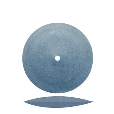 Dedeco Classic Knife-Edge Rubber Wheel, Blue, 7/8" Diameter, Hi-Glaze, 100/Pkg thumbnail 5