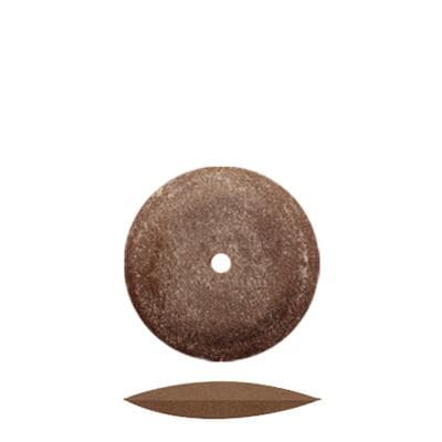 Dedeco Brown Classic Knife-Edge Rubber Wheels, 5/8" (15.8mm), 100/Box, 4982 thumbnail 8