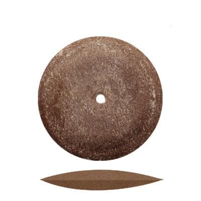 Dedeco Classic Knife-Edge Rubber Wheels, Brown Aluminum Oxide, Extra Long-Lasting, 7/8" (22.2 mm), 100/Bx, #4983 thumbnail 9