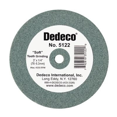 Dedeco Traditional Lathe Wheel, Green Soft, 3" x 1/4", 1/Pk, 5122 thumbnail 12