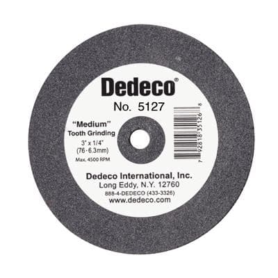 Dedeco Traditional Lathe Wheel, Black Medium, 3" x 3/8", 1/Pk thumbnail 8