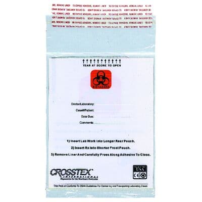 Crosstex Lab Transport Bags, 6" x 10", Self-Sealing, Clear Plastic, 1000/Case (4 Boxes of 250) thumbnail 6