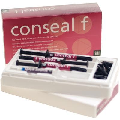 SDI Conseal F Pit & Fissure Sealant Intro Syringe Kit, Light-Cured, Fluoride-Releasing, Opaque White, 3 x 1g Syringes, 1 x 1mL Etch Syringe, 20 Tips, #7850012 thumbnail 12