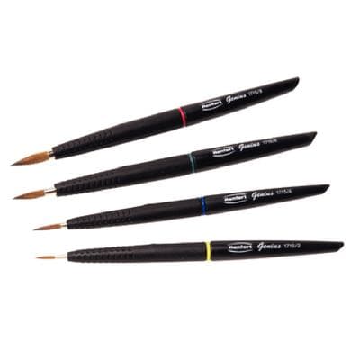 Renfert Genius Porcelain Brush Set, Natural Bristle, Sizes 2, 4, 6, 8, 4 Brushes per Set thumbnail 3
