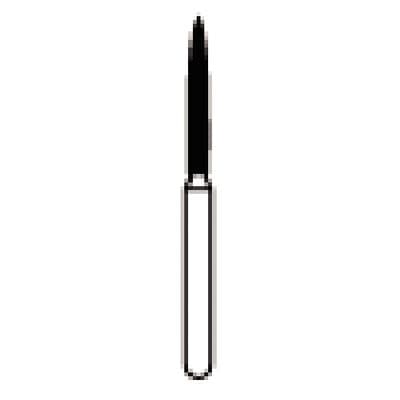 NTI HP Diamond Bur, Coarse Grit, Flame Shape, #C863-012HP, 1.2 mm Diameter, 10.0 mm Length, Green Ring, Handpiece Shank, 1 Each thumbnail 6