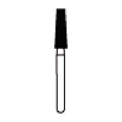 NTI HP Diamond Bur, Medium Grit, Flat End Taper, #847-025 (M847-025HP), 2.5 mm Diameter, 8.0 mm Length, 1 Each thumbnail 6