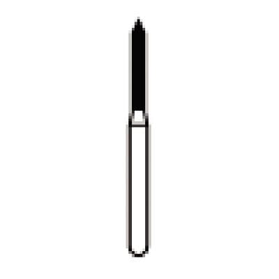 NTI Diamond Bur, Coarse Grit, Beveled Cylinder, Friction Grip Short Shank, 1.2 mm Diameter, 8.0 mm Length, 5/Pack, C885-012M thumbnail 7